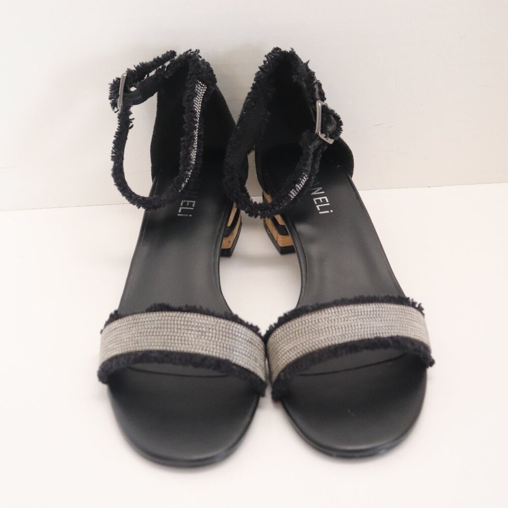 Vaneli‎ Women's Model Helee Black Strap Around Ankle Size 9N Shoes